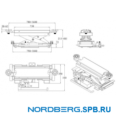 Траверса гидравлическая 3 тонны Nordberg N433